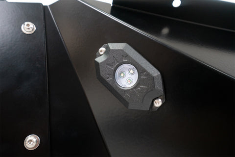 DV8 Offroad INFEND-01FBRL 07-18 Jeep JK Inner Fender and Rock Light Front Black Finish