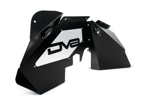DV8 Offroad INFEND-01FBRL 07-18 Jeep JK Inner Fender and Rock Light Front Black Finish
