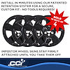 COAST2COAST IWCIMP490BLK WS SLVRD TAHOE GL BK 20' 5 SPK