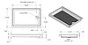 S.RECREATION SP2436WR SHOWER PAN 24 X 36 WHITE