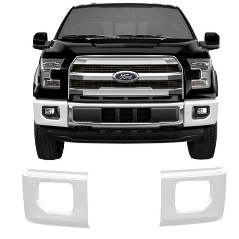 GLOSS WHITE BUMPER OVERLAY WITH FOG