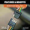 CURT MFG 56494 CUSTOM WIRING HARNESS  4-WAY FLAT O