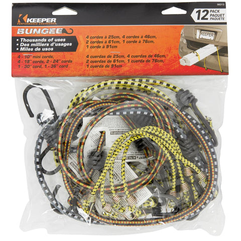 HAMPTON PROD 06313 BUNGEE CORD MULTI PK12PCS