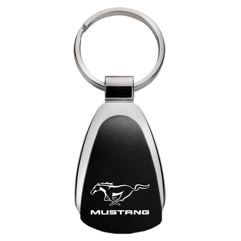 AUTO GOLD KCK.MUS BLK TEARDROP KEY FOB