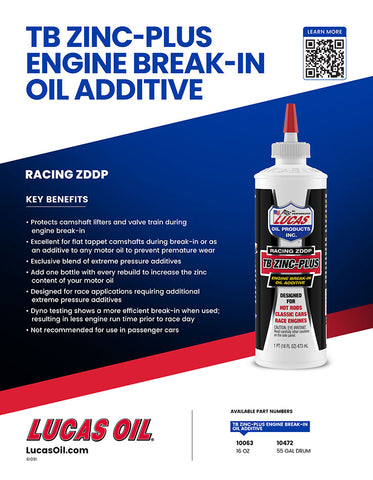 LUCAS OIL 10063 ENGINE BREAK IN OIL 16 OU