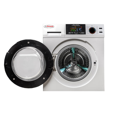 PINNACLE 21 - 835 / W WASHER 18 LBS WHITE W/ SILVER TRIM