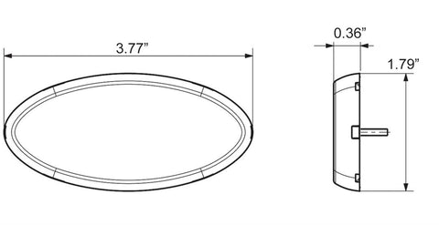 OPTRONICS MCL0030ABB LED 2X4 M/C;AMB;RFLX;BLCKBASE;HARDW