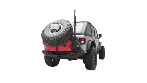 Paramount Automotive 81-20403 - Body Width Rear Bumper (Works With Tire Carrier 81-21501)