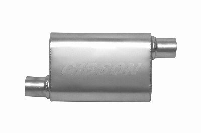 Gibson Performance Exhaust 55131S CFT Superflow Offset/Offset Oval Muffler Stainless