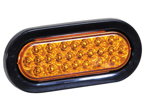 LIGHT STROBE 6.5IN OVAL  AMBER LED