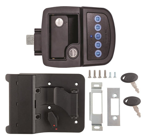 AP Products 013-5091 Entry Door Lock Paddle Type With Dead Bolt Keyed-A-Like Entry