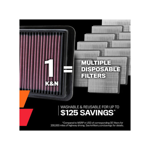 K&N FILTER 33-5121 REPLACEMENT AIR FILTER