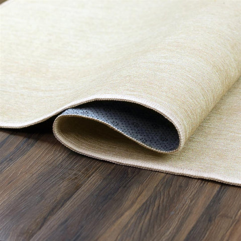 CRYSTAL ART 361470WEB SOLID CREAM 3X5 WASHABLE RUG