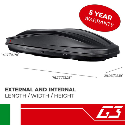 G3 S.p.A. 22.407 Cargo Carrier Spark 480 Box Style 165.35 Pound Max Load
