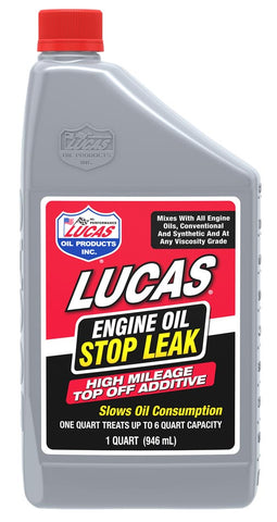 LUCAS OIL 11100 ENGINE OIL STOP LEAK TOP OFF ADDITI