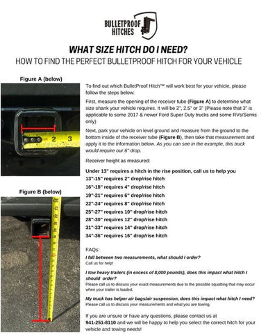 BULLETPROOF ED3010 3.0' EXTREME DUTY 10' DROP/RISE