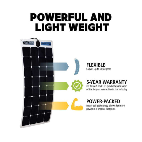 GO POWER GP-FLEX-220 GP-FLEX-220: 220 WATT FLEXIBLE SOLA
