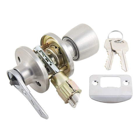 AP Products 013-235-SS Entry Door Lock Privacy Knob And Lever Handle Type Fits Both