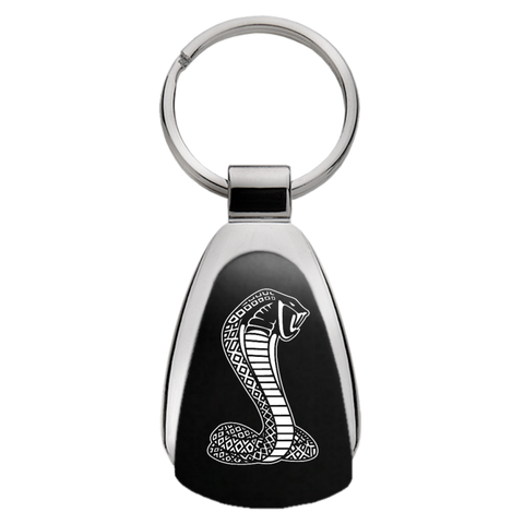 AUTO GOLD KCK.COB COBRA BLK TEARDRP KEY FOB