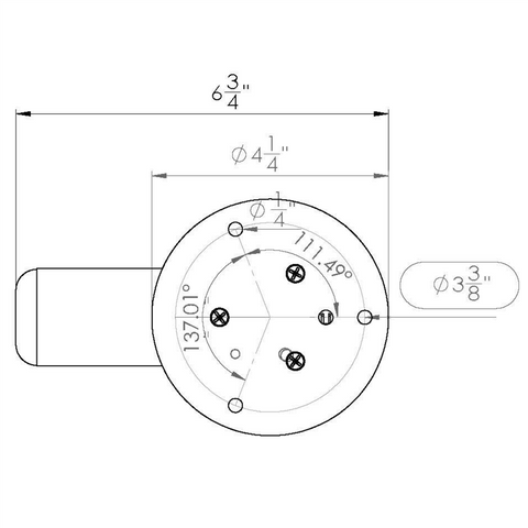 TACO METALS GS-850 ANTENNA MOUNT ELECTRIC VHF