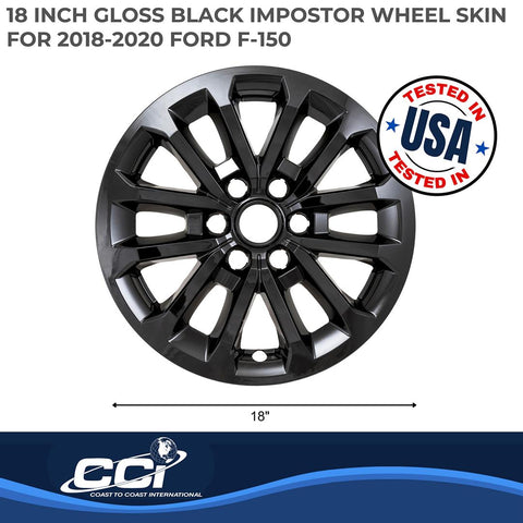 COAST2COAST IMP506BLK WS 18-20 F150 GL BLK 18' 12 SPOKE