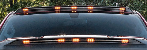 Auto Ventshade (AVS) 698168-GBA - AeroCab Marker Light Color Match with five amber LED lights Black