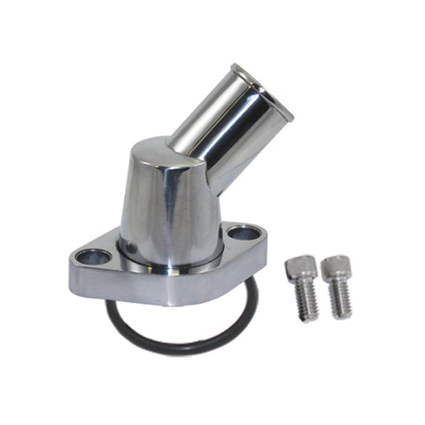 SpeedFx 8455 - 45 Degree Neck Alum O-Ring Seal Type Polished Swivel Style