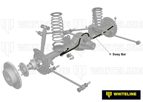 WHITELINE BJR01Z SWAY BAR - 20MM 2 POINT ADJUSTABLE