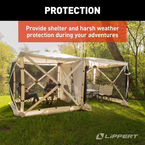 LIPPERT DOUBLE POP UP PICNIC GAZEBO
