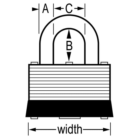 MASTERLOCK 510D NO.510 PADLOCK