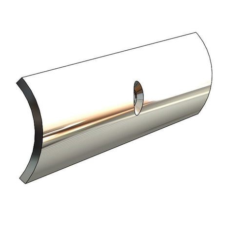 TACO METALS S11-4650P12 RUB RAIL 1X12' 304 SS DR/CS #10 ON