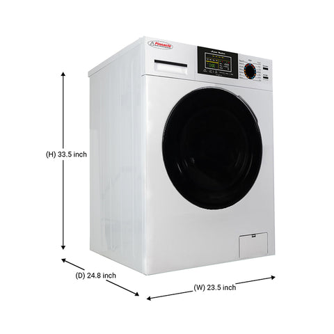PINNACLE 21 - 835 / W WASHER 18 LBS WHITE W/ SILVER TRIM