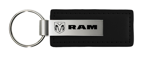 RAM BLACK LEATHER KEY FOB