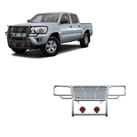 Black Horse Offroad RU-TOTA05-B-PLR Grille Guard Rugged Series Semi-Gloss Powder Co