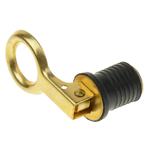 T-H MARINE BE-PL-54842-DP SNAP DRAIN PLUG 1' BRASS