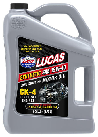 LUCAS OIL 11247 SYNTHETIC SAE 15W-40 CK-4 TRUCK OIL