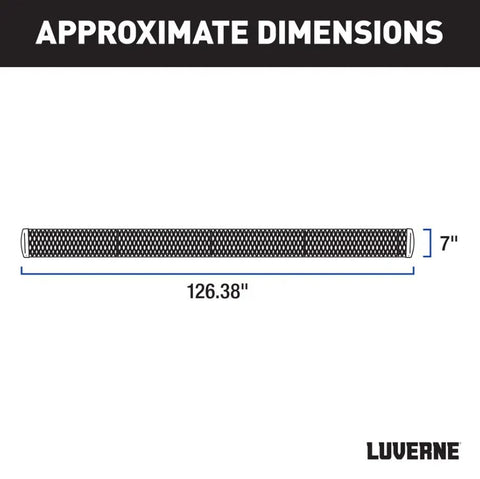 LUVERNE TRK 415125-401733 GRIP STEP 7' X 125' ALUMINUM W2W RU