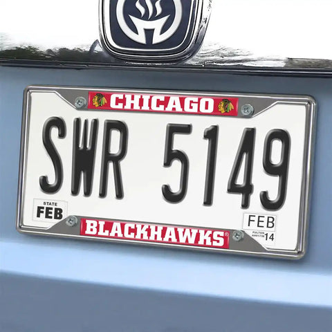 FAN MATS 14790 CHICAGO BLACKHAWKS PLATE FRAME