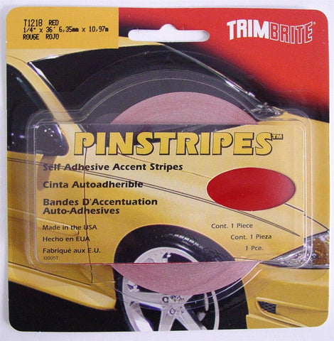 TRIM STRIPE RED 1/4 TAPE