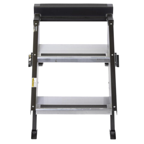 MOR/ryde STP-201 Entry Step Gen 2 Manual Folding Steps Threshold Height Of 25 Inch To 29 In