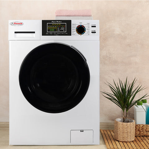 PINNACLE 21 - 835 / W WASHER 18 LBS WHITE W/ SILVER TRIM