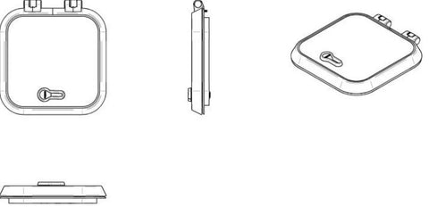 VETUS MAG2626SL MAGNUS VENT. HATCH10.2'X10.2'SLVR