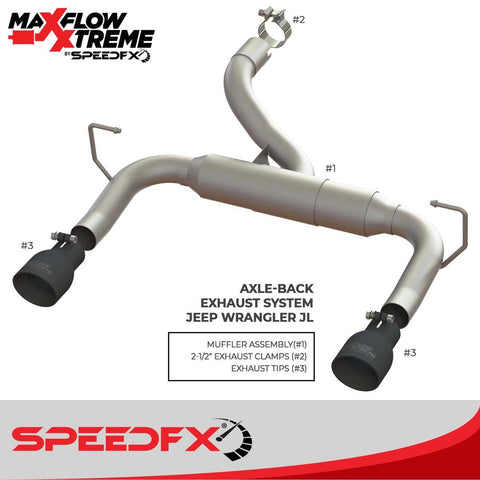AXLE BACK EXHAUST SYSTEM JEEP JL