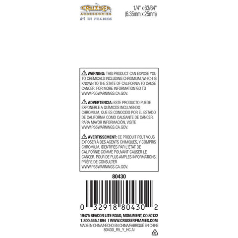 CRUISER 80430 FASTENERS TAPPING STAINLS