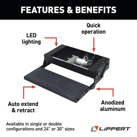 LIPPERT COMP 353542 24' SINGLE TREAD-LITE ALU
