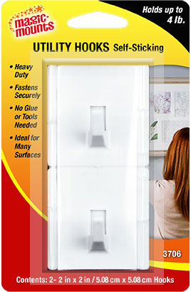 MAGIC MOUNTS 3706 UTILITY HOOK 2PK