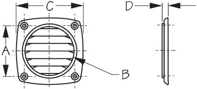 SEA DOG 337316-1 ABS HOSE VENT - 3' WHITE FLUSH