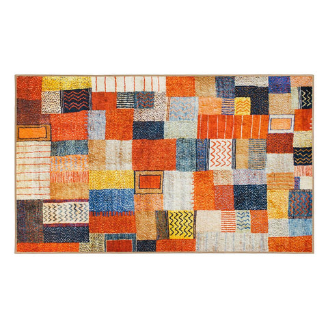 CRYSTAL ART 340931WEB PATCHWORK MULTICOLOR 3X5 WASHABLE R