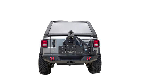 Paramount Automotive 81-20403 - Body Width Rear Bumper (Works With Tire Carrier 81-21501)