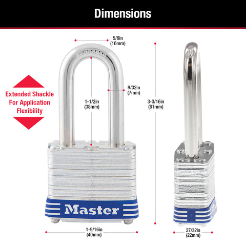 NO.3 PADLOCK 1-1/2' SHACK